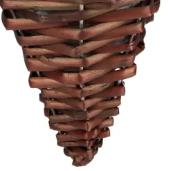 Hängande blomkorg set, 30x25 cm, Brun