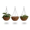 Hängande blomkorgar, 65x35x35 cm, Brun