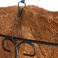 Hängande blomkorgar, 65x35x35 cm, Brun