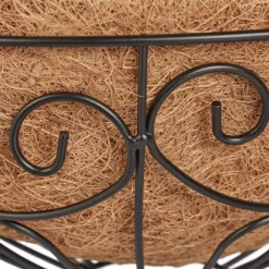 Hängande korgset, 48x31 cm, Svart, Natur