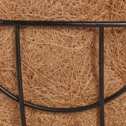 Hängande korgset, 50x31 cm, Svart, Natur