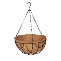 Hängande korgset, 50x31 cm, Svart, Natur