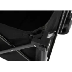 Hopfällbar extra rymlig vagn med terränghjul, 300L kapacitet och dryckeshållare – klarar 100 kg – svart