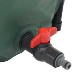 Hopfällbar regntunna 1350 L med kran – Vattenbesparing | Färg: Grön | Storlek: 1350 L