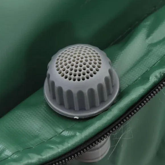 Hopfällbar regntunna med kran 1250 L - Vattenbesparande lösning | Färg: Grön | Storlek: 1250 L