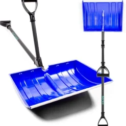 Hopfällbar snöskyffel, två handtag, ergonomisk