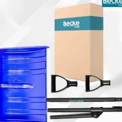 Hopfällbar snöskyffel, två handtag, ergonomisk