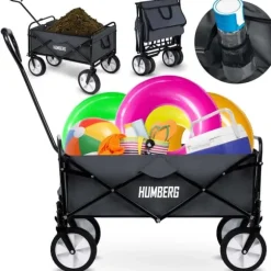 Hopfällbar transportvagn 80L Humberg HM-511