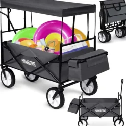 Hopfällbar transportvagn 80l Humberg HM-514