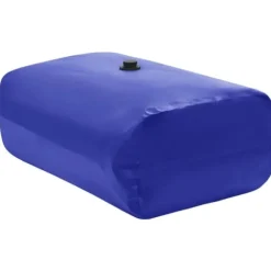 Hopfällbar vattentank med kran för regnvatten | Volym: 1500 L | Material: PVC