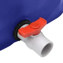 Hopfällbar vattentank med kran för regnvatten | Volym: 1500 L | Material: PVC