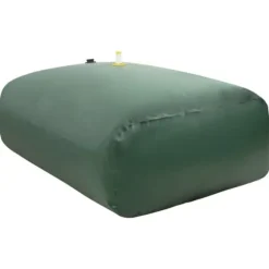 Hopfällbar vattentank med kran 2100 L - PVC, slitstark och flexibel | Färg: Grön | Storlek: 2100 L