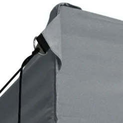 Hopfällbart partytält med 4 sidoväggar - UV- och vattenresistent | Färg: Antracit | Storlek: 3x4 m