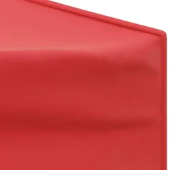 Hopfällbart partytält med sidoväggar - Uteplats, BBQ & Fester | Färg: Röd | Storlek: 3x3 m