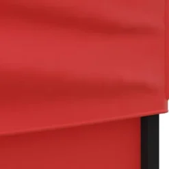 Hopfällbart partytält med sidoväggar - Uteplats, BBQ & Fester | Färg: Röd | Storlek: 3x3 m