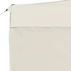 Hopfällbart partytält med väggar - Elegant solskydd för utomhusevent | Färg: Gräddvit | Storlek: 4,5x3 m