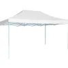 Hopfällbart partytält 3x4,5 m vit