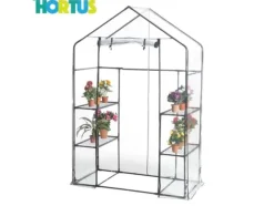 HORTUS Plastdrivhus, stor 143 x 73 x 195 cm (211-201)