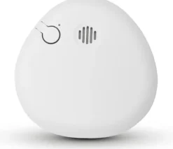 Housegard Pebble brandvarnare inkl. batteri |Optisk standard varnare i unik design av Lars Wettre | Testfunktion | Vit |EN 14604 certifierad