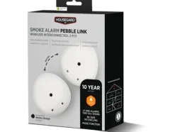 Housegard Pebble Link Wireless Smoke Alarm (2-pack)