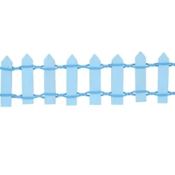 Härlig miniatyrträdgårdsstaket dockhusprydnad - blå