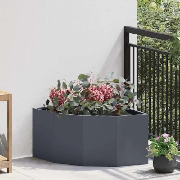 Hörnställning Antracit 60 x 60 x 35 cm Stål