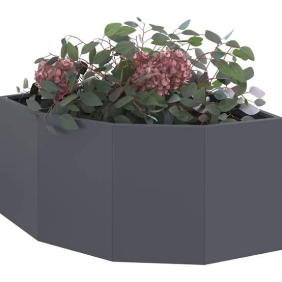 Hörnställning Antracit 60 x 60 x 35 cm Stål