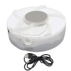 HURRISE USB elektrisk insektsfälla med uppladdningsbart litiumbatteri, ABS automatisk flugfångare