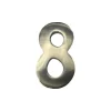 Hus nummer 8 Matt Nickel 10cm Osynlig Fixering