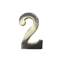 Hus nummer 2 Matt Nickel 10cm Osynlig Fixering