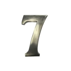Hus nummer 7 Matt Nickel 10cm Osynlig Fixering