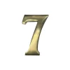 Husnummer 7 i mässing Puli 10cm Osynlig montering