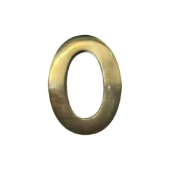 Husnummer 0 Mässing Puli 10cm Osynlig fäste