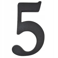 Husnummer 5 svart 19 cm