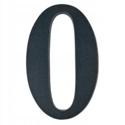 Husnummer 0 svart 19 cm