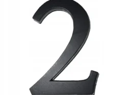 Husnummer 2 svart 19 cm