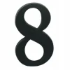 Husnummer 8 svart 19 cm
