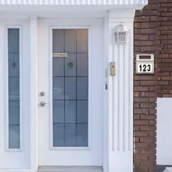 Husnummer med Solceller Led Belysning