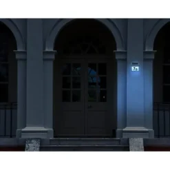 Husnummer med Solceller Led Belysning