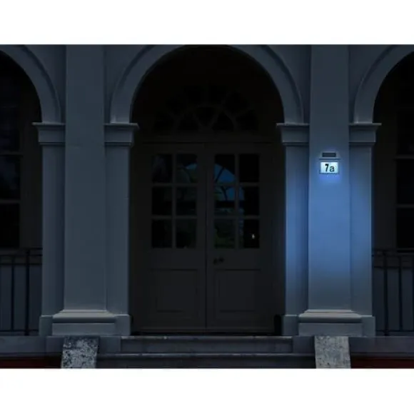 Husnummer med Solceller Led Belysning