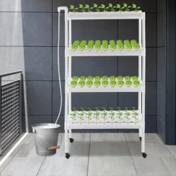 Hydroponisk odlingssats - Hydroponiskt odlingssystem - Med odlingskorgar - För hem, trädgård, kontor