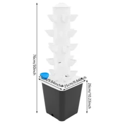 Hydroponisk Odlingstorn, Vertikal Inomhusodling, Effektiv Vattenhantering,VIT