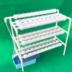 Hydroponiskt odlingskit - 3-lagers system - 90 odlingsplatser - Såbricka med lock - Röd