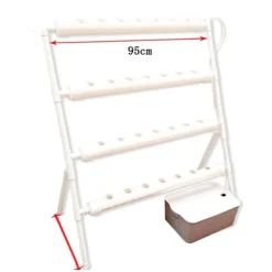 Hydroponiskt odlingskit, jordlös system, automatiserad bevattning,Vit