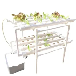 Hydroponiskt odlingskit, lagerdesign, automatiskt bevattningssystem,72 Hål