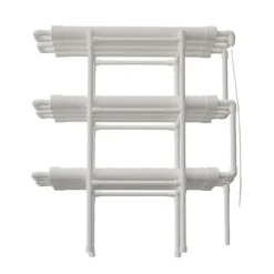 Hydroponiskt odlingskit, 3-lagers system, 108 växtplatser,VIT