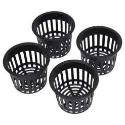 Hydroponiskt odlingssystem - 4-hinks droppbevattningskit inomhus - Varje hink 11 L - Pump 220–240 V/50 Hz - 4 W - 300 L/h - PP-plast