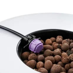 Hydroponiskt odlingssystem - DWC 7-hinkars kit - 20 l per hink - Luftpump EU-kontakt - Max lyfthöjd 1,2 m - PP - Svart