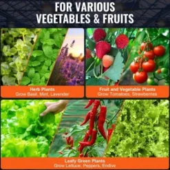 Hydroponiskt odlingssystem, Deep Water Culture 8 hinkar, 30x30x38 cm, svart, PP-material