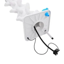 Hydroponiskt odlingstorn - Vertikalt planteringssystem - 7 nivåer, 35 plantor - Inomhusodlingskit - EU-kontakt - Vit